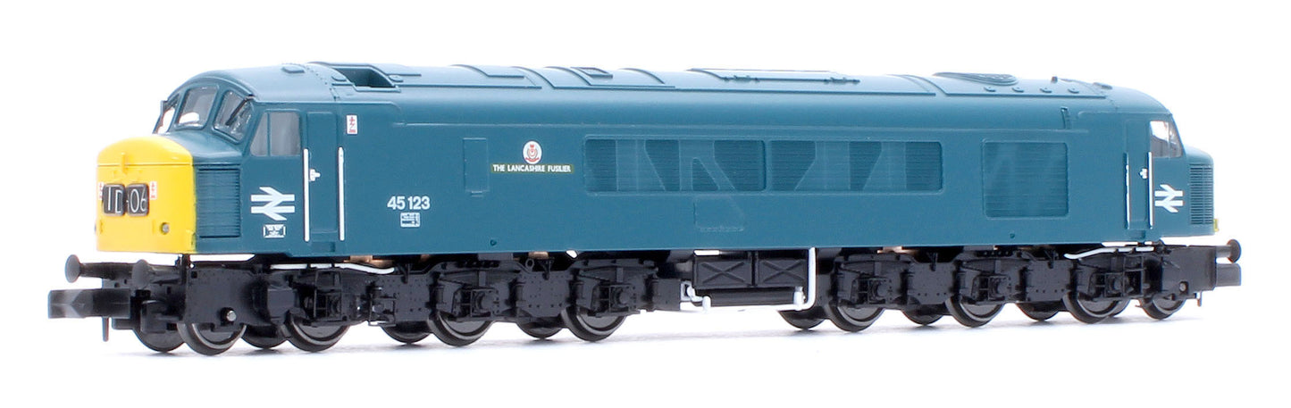 Class 45 45123 "The Lancashire Fusilier" BR Blue With Headcode Blinds Diesel Locomotive - DCC Sound