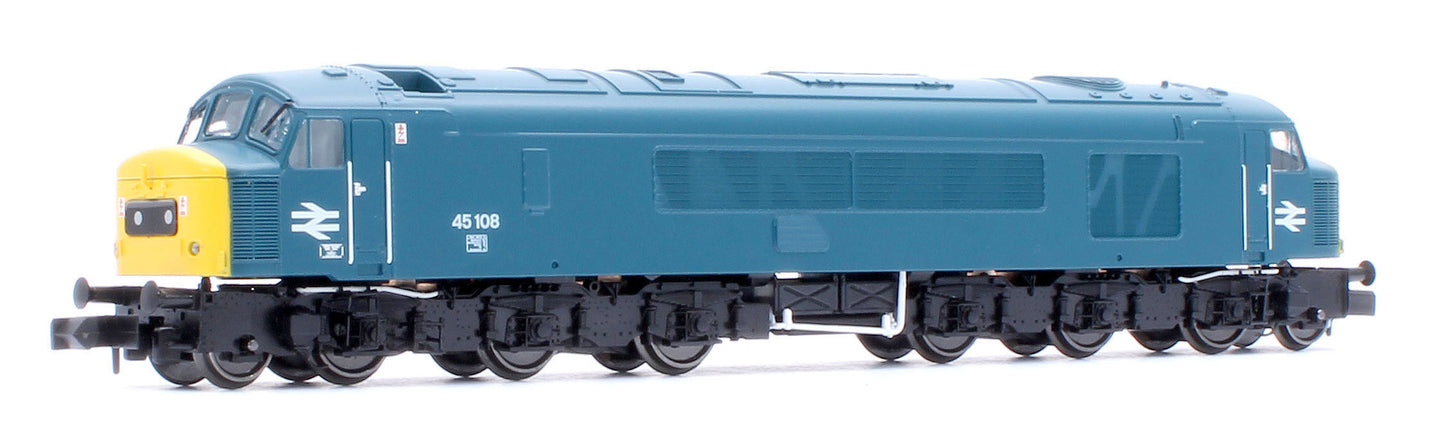 Class 45 45108 BR Blue With Domino Headcodes Diesel Locomotive - DCC Sound