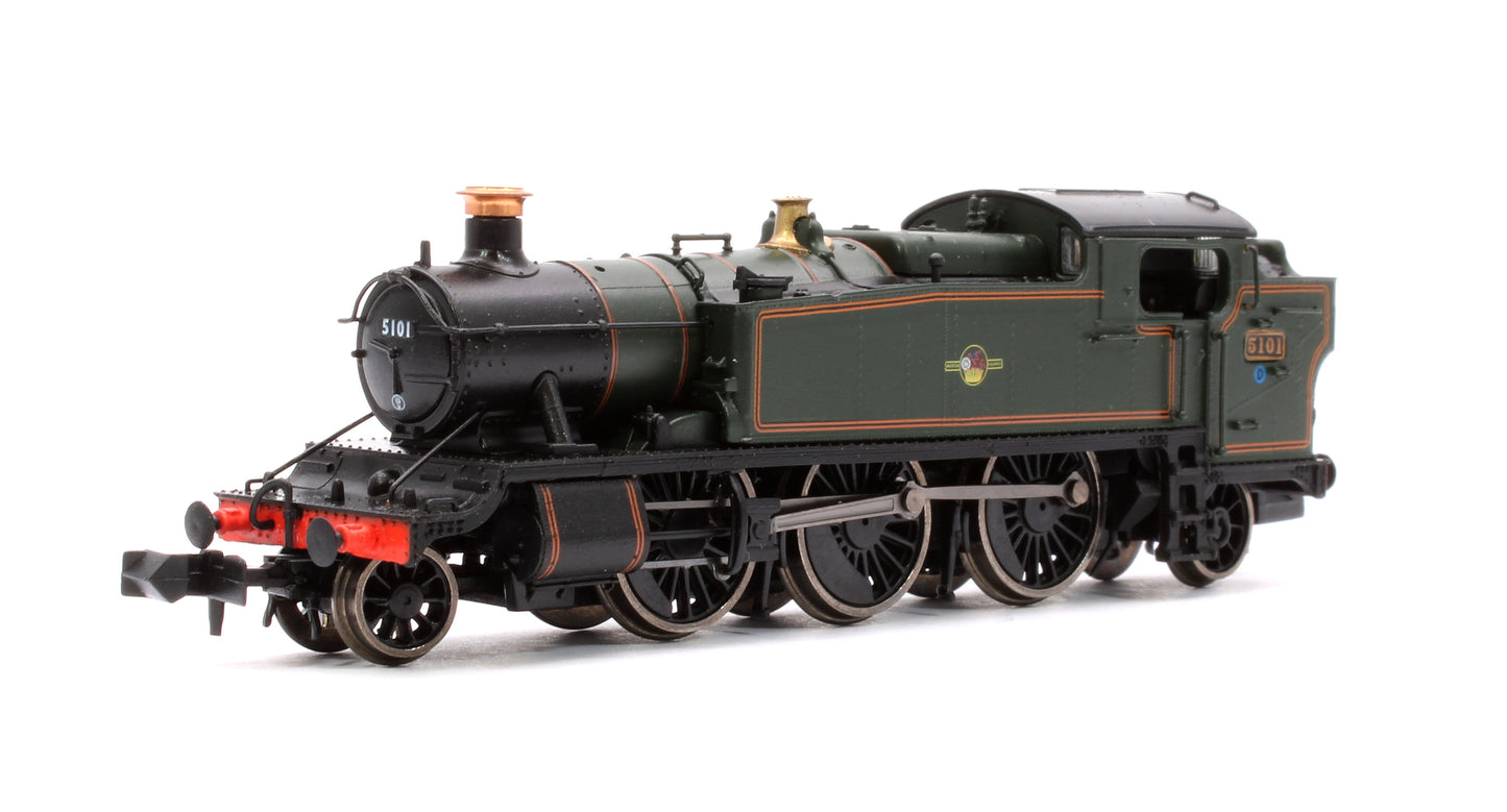 Class 5101 Large Prairie British Railways BR Lined Green (Late Crest) 2-6-2 Tank Locomotive No.5101