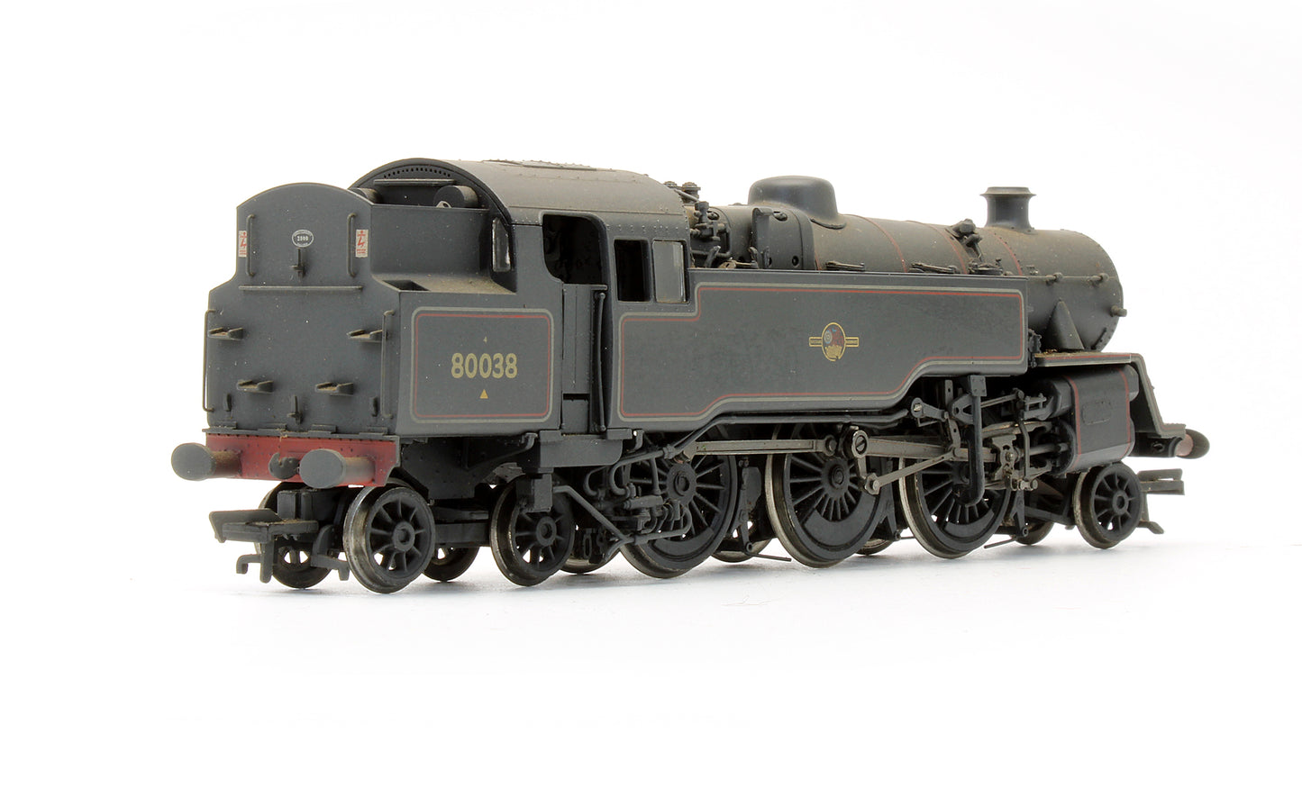Pre-Owned BR Black Lined late Crest 4MT Standard Tank '80038' Steam Locomotive - Weathered