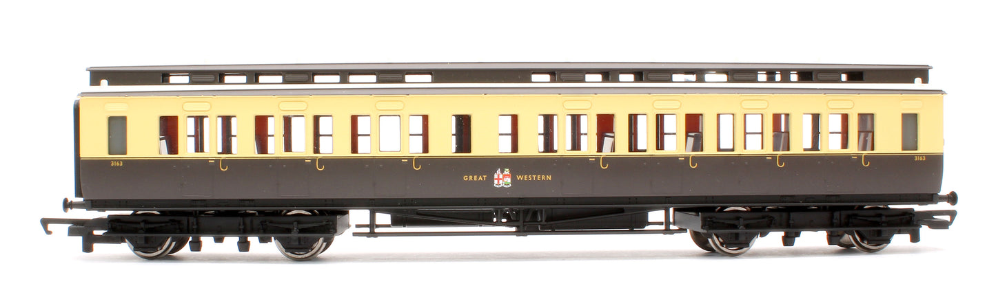 Pre-Owned GWR Chocolate & Cream Centenary 3rd Coach No.3163
