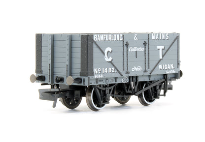 Pre-Owned 'Bamfurlong & Mains Collieries Wigan' No.1482 - 7 Plank Mineral Wagon