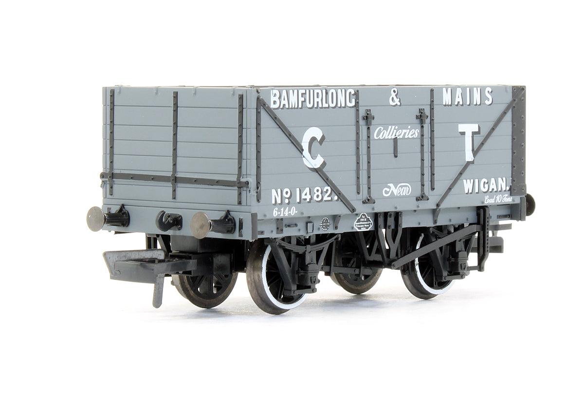 Pre-Owned 'Bamfurlong & Mains Collieries Wigan' No.1482 - 7 Plank Mineral Wagon