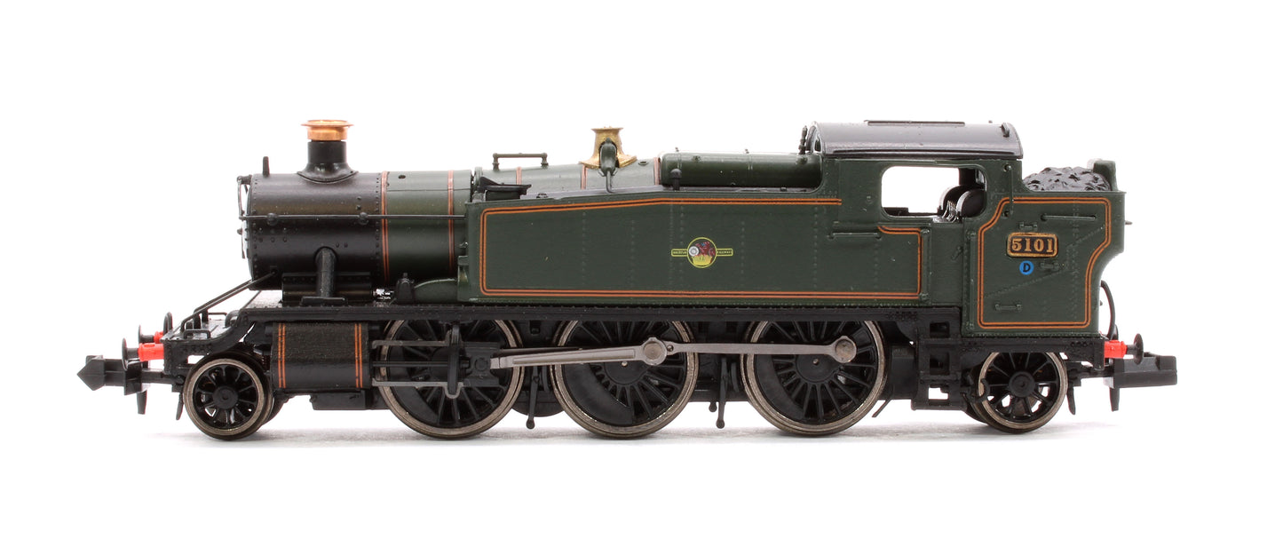 Class 5101 Large Prairie British Railways BR Lined Green (Late Crest) 2-6-2 Tank Locomotive No.5101