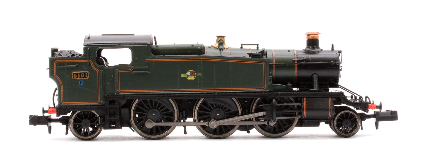 Class 5101 Large Prairie British Railways BR Lined Green (Late Crest) 2-6-2 Tank Locomotive No.5101