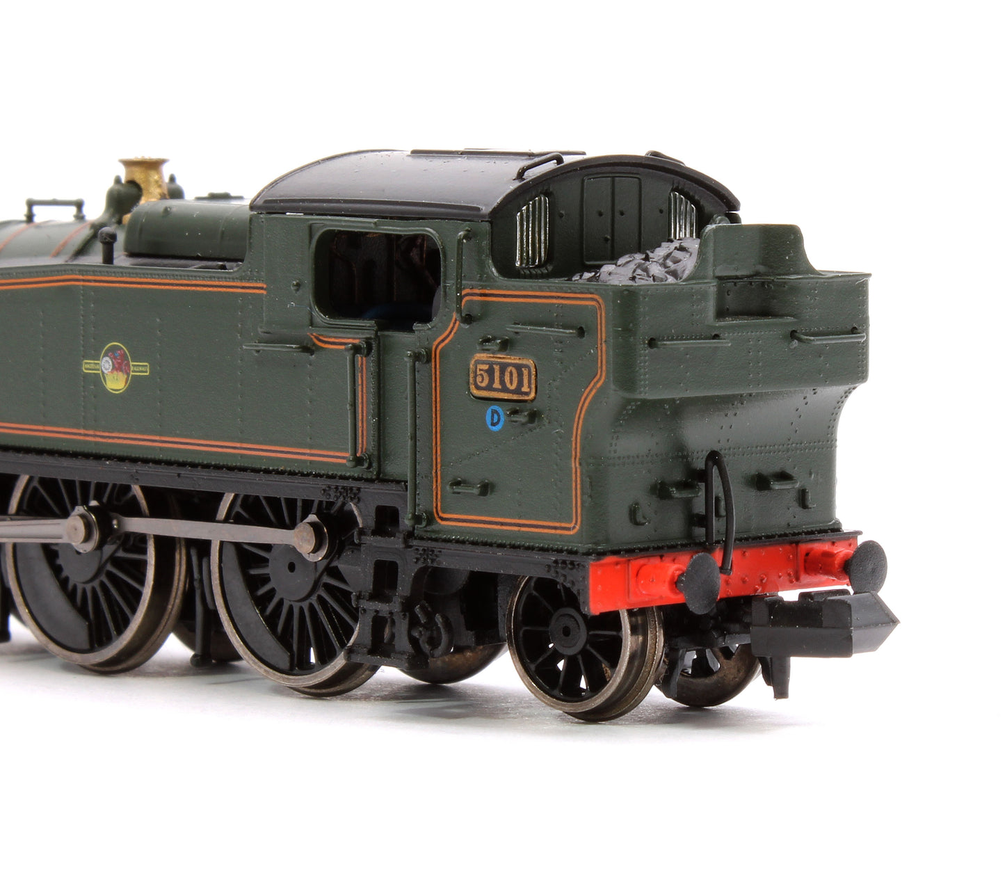 Class 5101 Large Prairie British Railways BR Lined Green (Late Crest) 2-6-2 Tank Locomotive No.5101