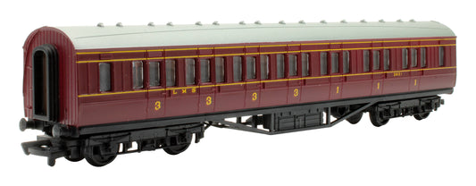 Pre-Owned 37-109 LMS Crimson 57 1st/3rd Class Corridor Coach '3621'
