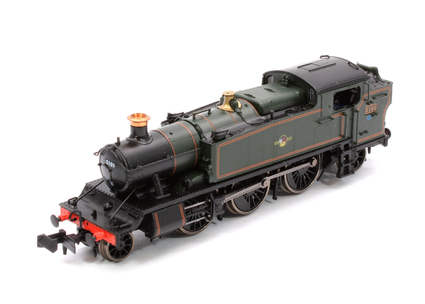 Class 5101 Large Prairie British Railways BR Lined Green (Late Crest) 2-6-2 Tank Locomotive No.5101