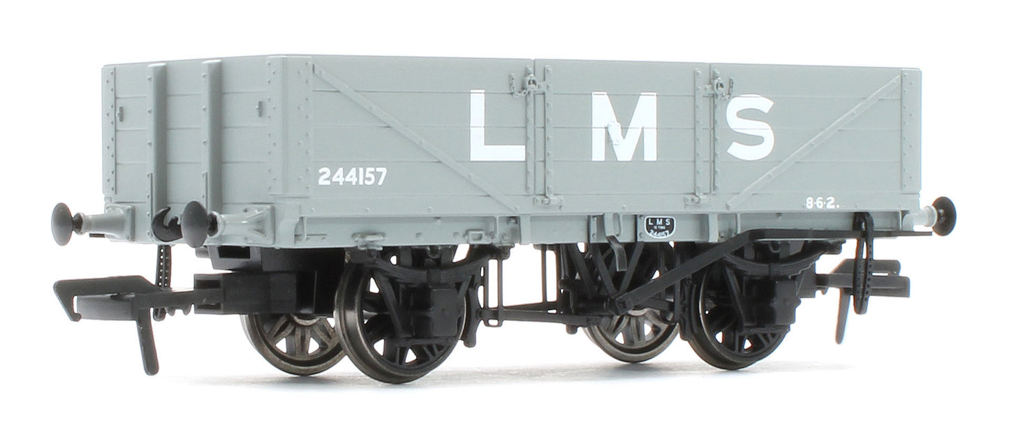 950006 LNWR D84 4-Plank Open LMS Grey (pre-1936) No.244157