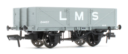 950006 LNWR D84 4-Plank Open LMS Grey (pre-1936) No.244157