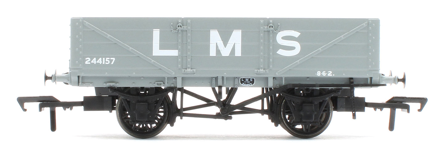 950006 LNWR D84 4-Plank Open LMS Grey (pre-1936) No.244157