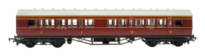 Pre-Owned 37-109 LMS Crimson 57 1st/3rd Class Corridor Coach '3621'