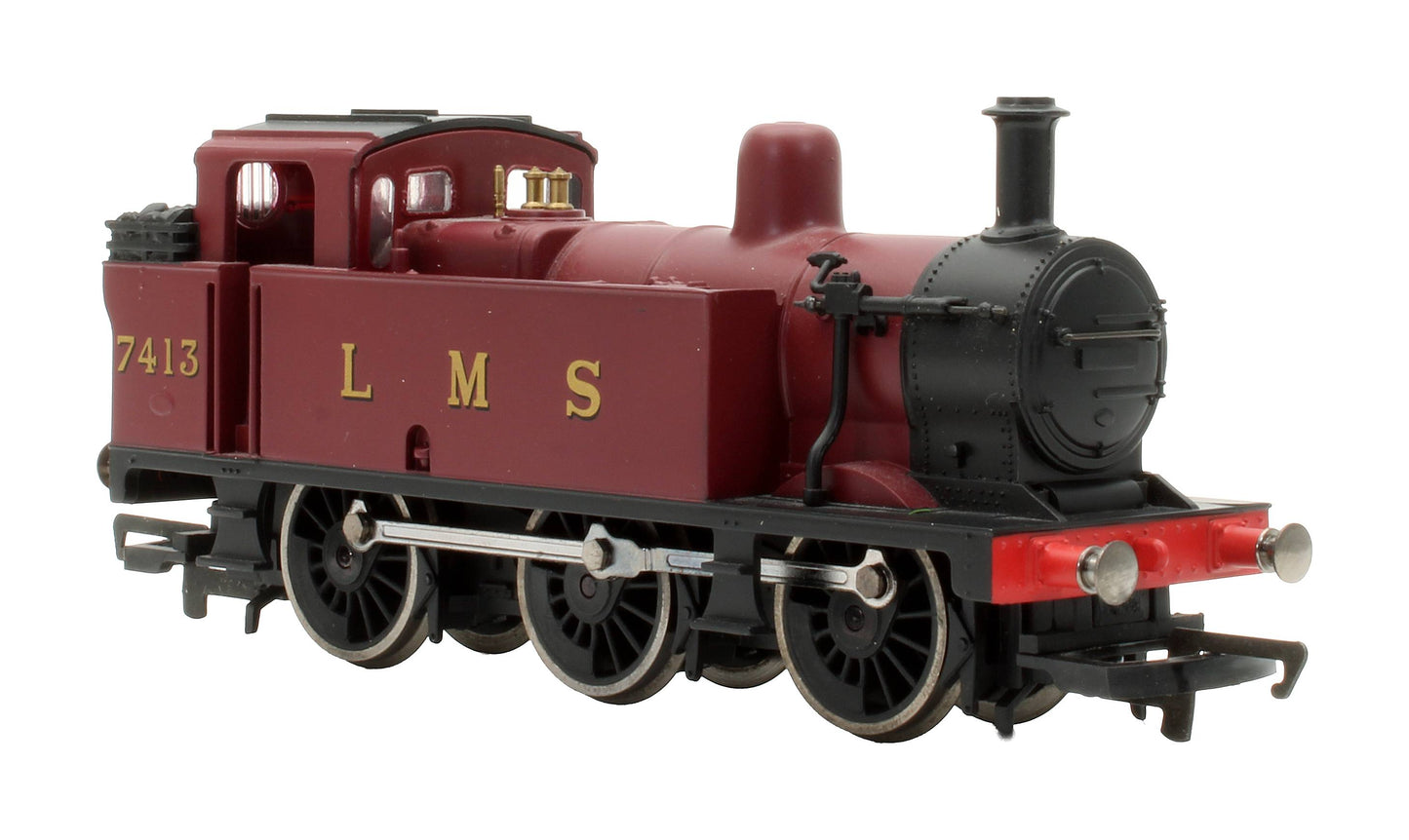Pre-Owned R2674 LMS 0-6-0T Class 3F '7413' Steam Locomotive