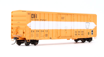 Pre-Owned EE-1851-2 East Camden & Highland FMC 5327 Box Car With 12' Plug Door Each - Road #2412
