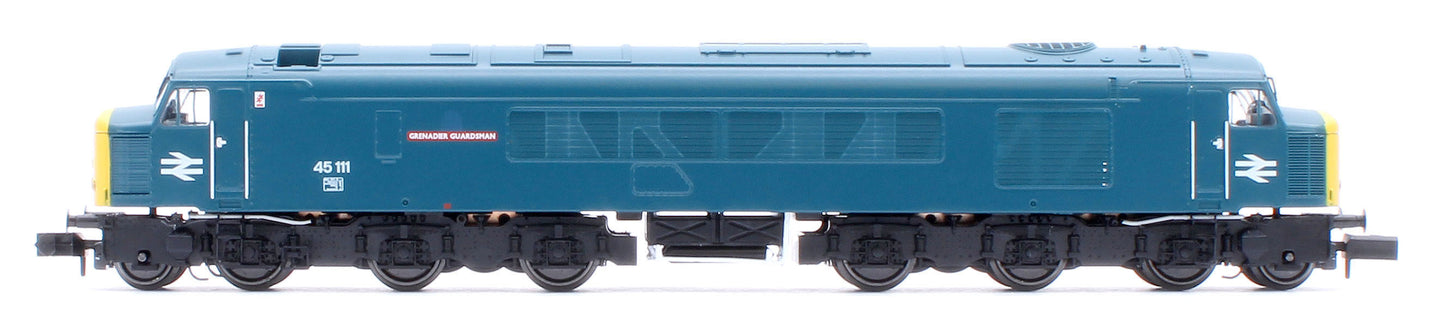 Class 45 45111 "Grenadier Guardsman" BR Blue With Sealed Beam Headlights Diesel Locomotive