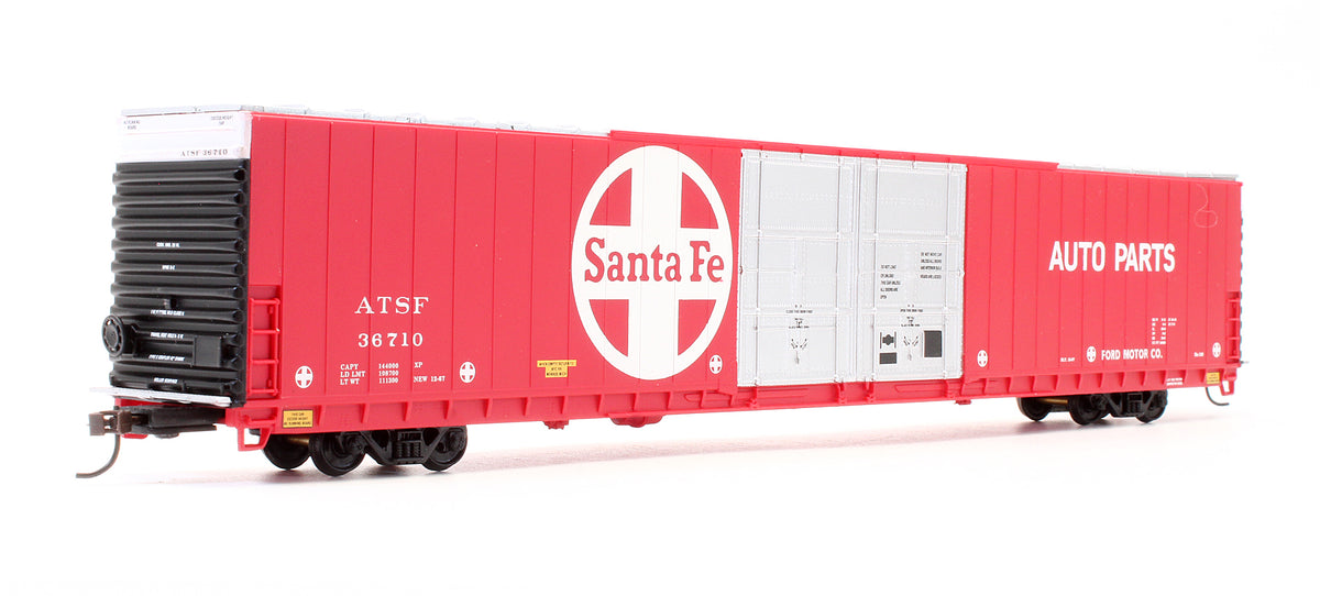 Pre-Owned 932-3505 Pullman Standard 86' Hi-Cube Box Car 4-Door Santa Fe (Old) - Road #36710