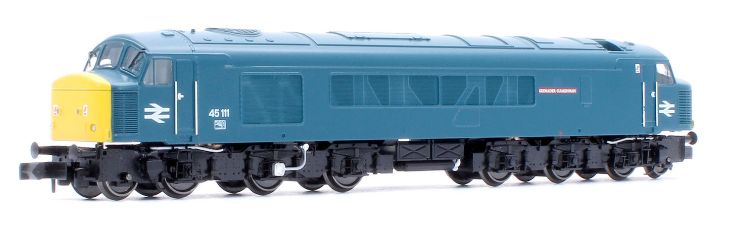 Class 45 45111 "Grenadier Guardsman" BR Blue With Sealed Beam Headlights Diesel Locomotive