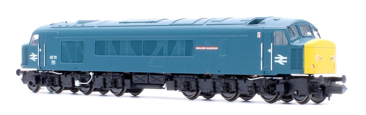 Class 45 45111 "Grenadier Guardsman" BR Blue With Sealed Beam Headlights Diesel Locomotive - DCC Sound