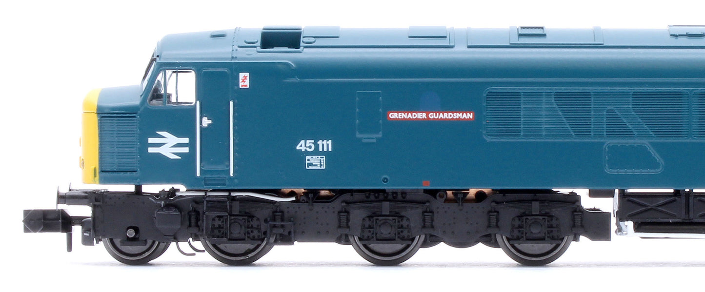 Class 45 45111 "Grenadier Guardsman" BR Blue With Sealed Beam Headlights Diesel Locomotive