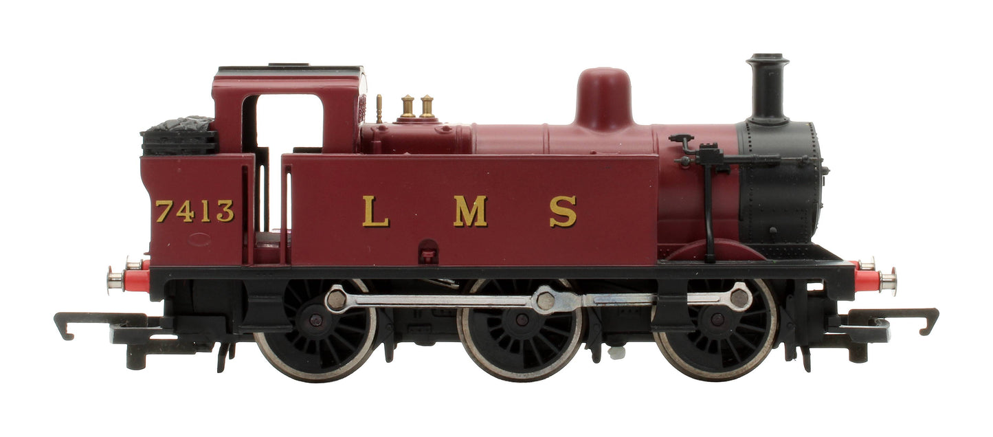 Pre-Owned R2674 LMS 0-6-0T Class 3F '7413' Steam Locomotive