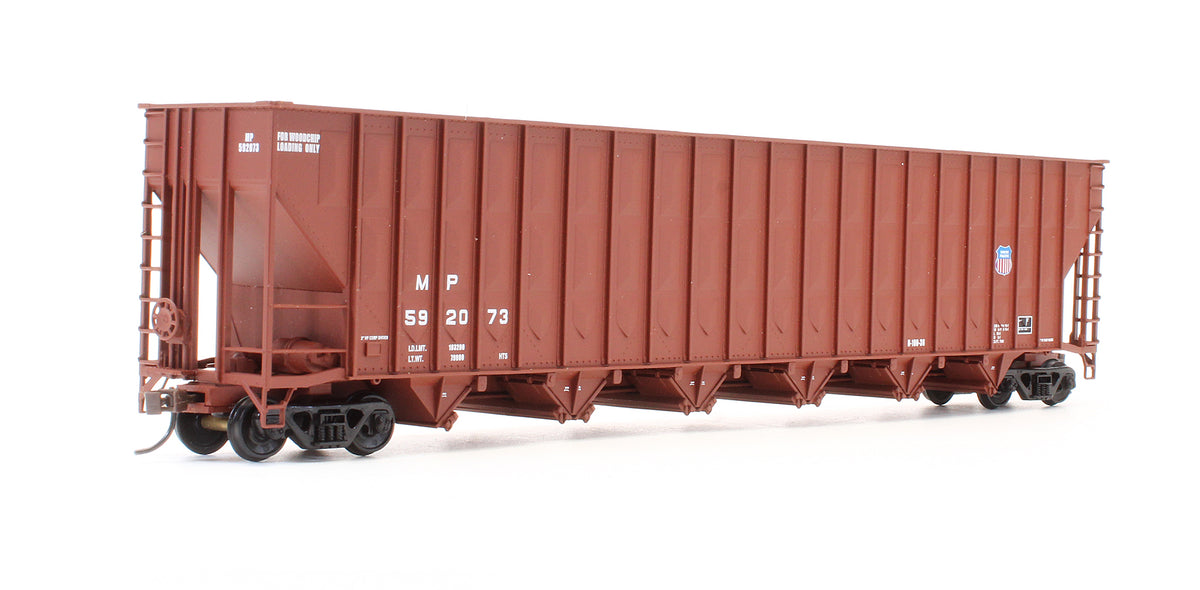 Pre-Owned 932-25684 Greenville 7,000 Cubic Foot Wood Chip Hoppers Union Pacific - 2 Pack