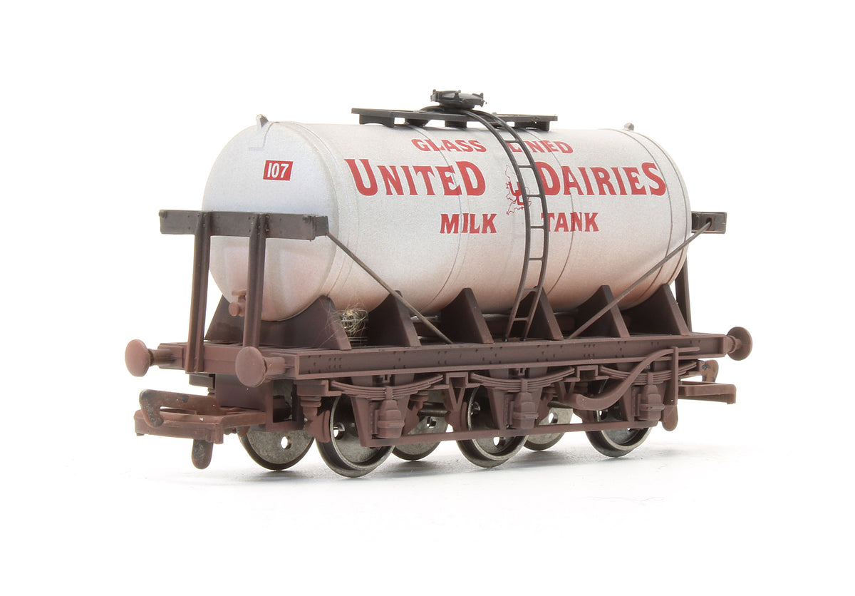 Pre-Owned Six Wheeled Milk Tank Wagon 'United Dairies' - Weathered - Special Edition