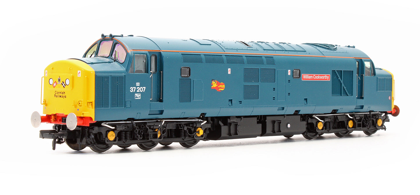 Pre-Owned 35-302ZSFX Class 37207 'William Cookworthy' BR Blue Diesel Locomotive - DCC Sound - Exclusive Edition