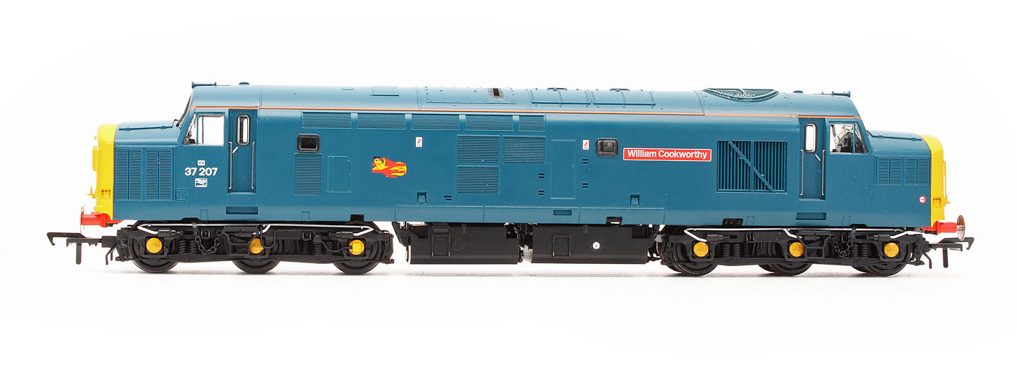 Pre-Owned 35-302ZSFX Class 37207 'William Cookworthy' BR Blue Diesel Locomotive - DCC Sound - Exclusive Edition