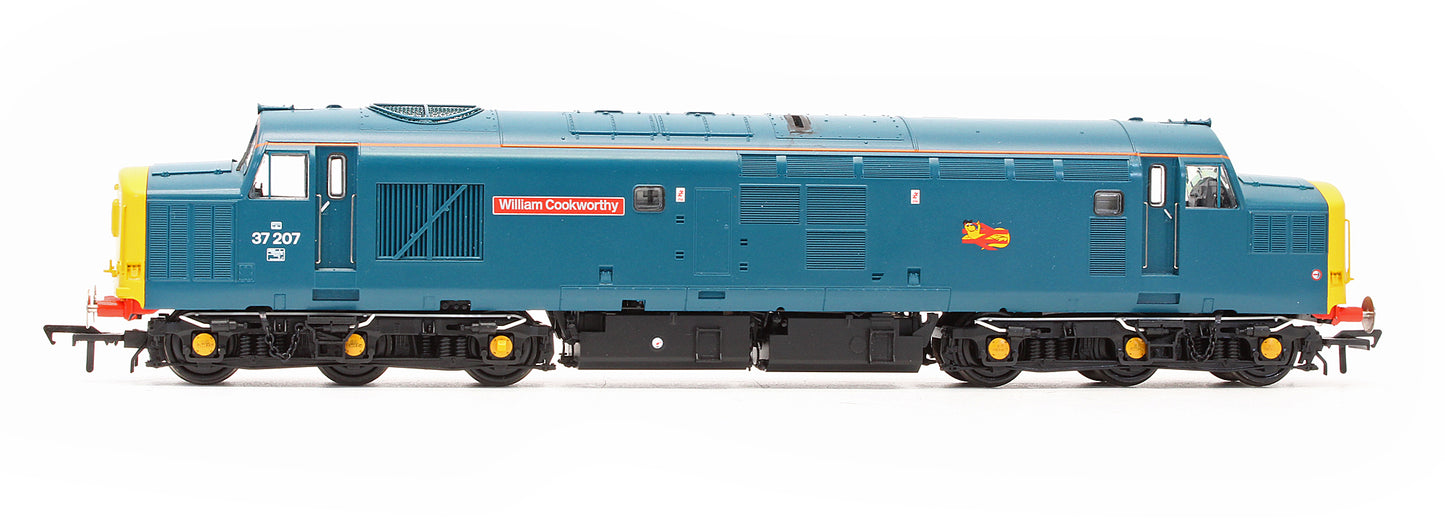 Pre-Owned 35-302ZSFX Class 37207 'William Cookworthy' BR Blue Diesel Locomotive - DCC Sound - Exclusive Edition