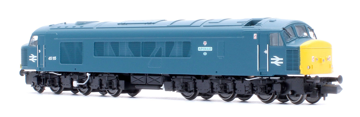 Class 45 45115 "Apollo" BR Blue BR Blue With Sealed Beam & Hight Intensity Headlights Diesel Locomotive - DCC Sound