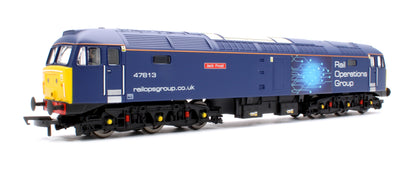 RailRoad Plus ROG Class 47 Co-Co 47813 ‘Jack Frost’ Diesel Locomotive - TTS Sound Fitted