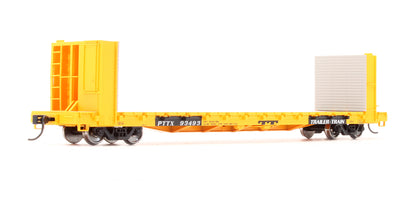 Pre-Owned 910-5880 60' P-S Bulkhead Flatcar (48' IL) PTTX - Road #93493