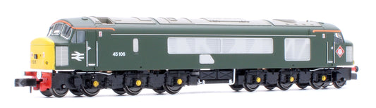 948612 Class 45 45106 Heritage BR Green With Sealed Beam & Hight Intensity Headlights Diesel Locomotive - DCC Sound