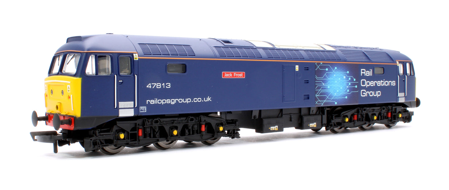 RailRoad Plus ROG Class 47 Co-Co 47813 ‘Jack Frost’ Diesel Locomotive - TTS Sound Fitted