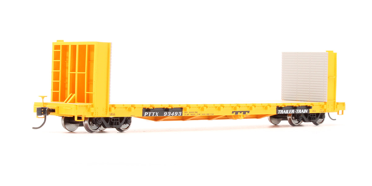 Pre-Owned 910-5880 60' P-S Bulkhead Flatcar (48' IL) PTTX - Road #93493