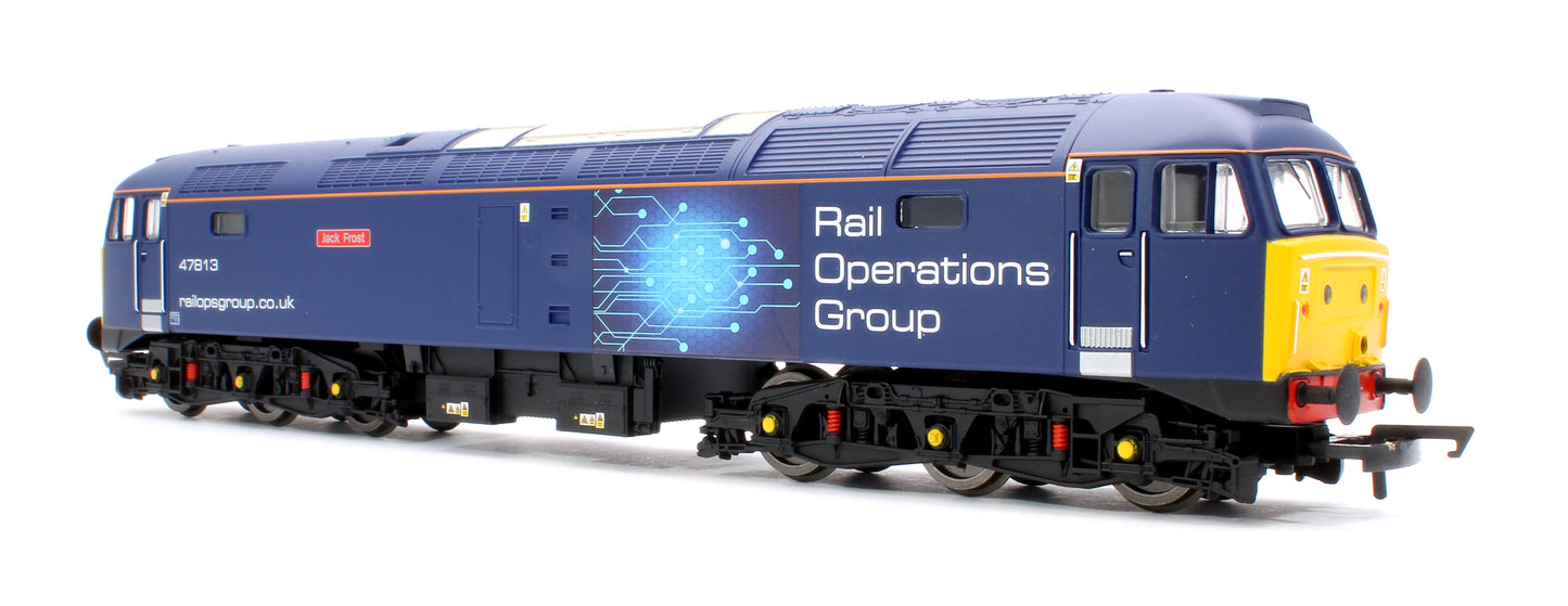 RailRoad Plus ROG Class 47 Co-Co 47813 ‘Jack Frost’ Diesel Locomotive - TTS Sound Fitted