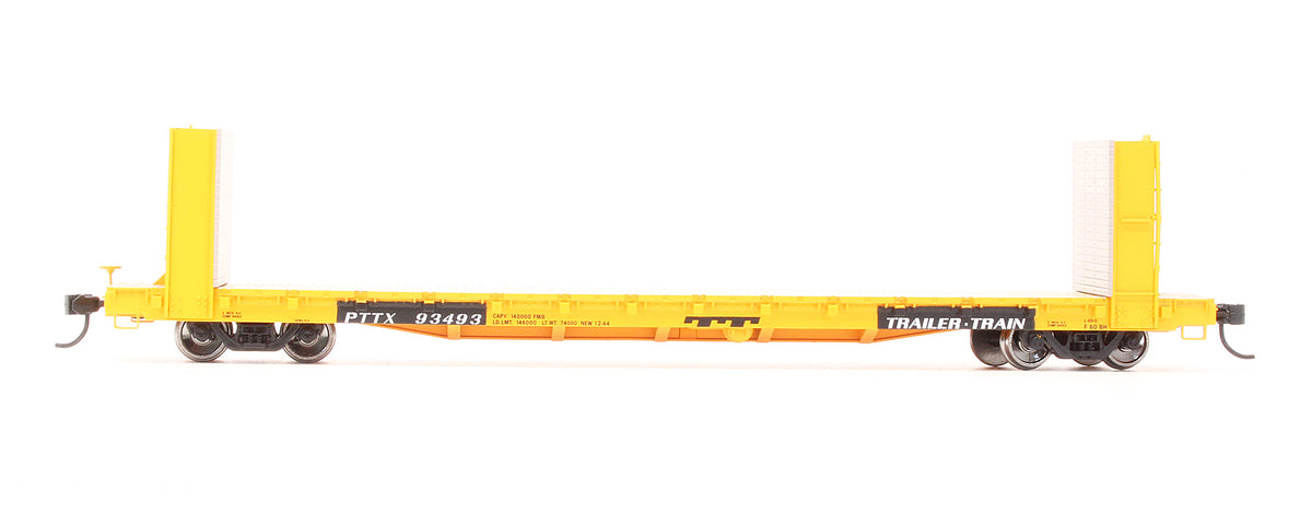 Pre-Owned 910-5880 60' P-S Bulkhead Flatcar (48' IL) PTTX - Road #93493