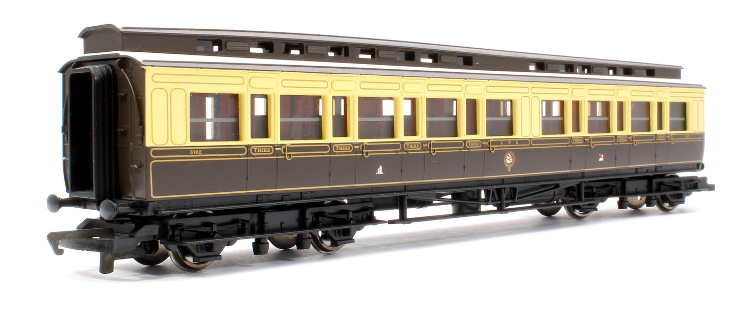 Pre-Owned R4198 GWR Chocolate & Cream Clerestory 3rd Coach No.3162