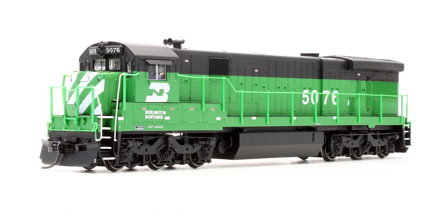Pre-Owned 484 GE C30-7 2 Window Burlington Northern Diesel Locomotive - Road #5076 - DCC Sound