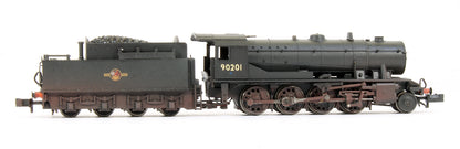 Pre-Owned WD Austerity Class 90201 BR Black Late Crest Steam Locomotive (Weathered)