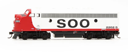 Pre-Owned EMD F7A Diesel Locomotive SOO Line - Road #2202-B - DCC Sound