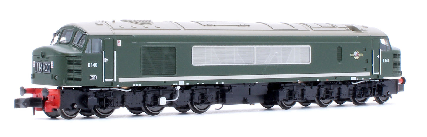 Class 46 D140 1961 All Over Green livery Diesel Locomotive - DCC Sound