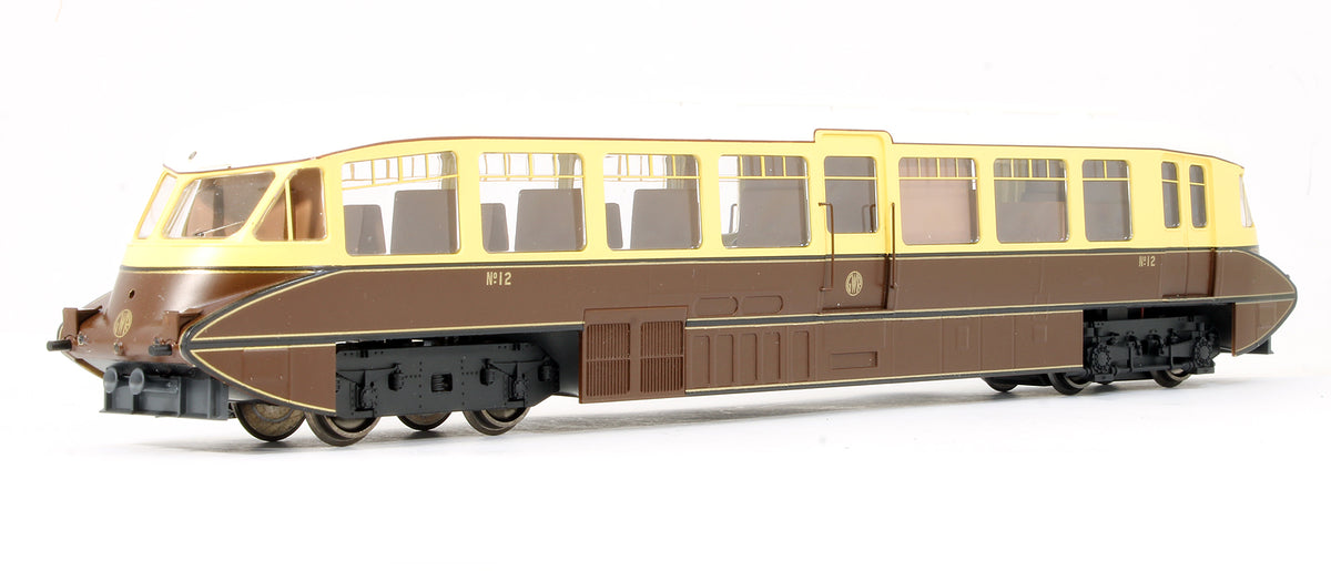 Pre-Owned Streamlined Railcar No12 Lined Chocolate and Cream GWR Monogram - DCC Sound