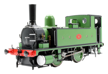 Pre-Owned 7S-018-006S L&SWR B4 0-4-0T Lined Green 91 Steam Tank Locomotive - Sound Fitted