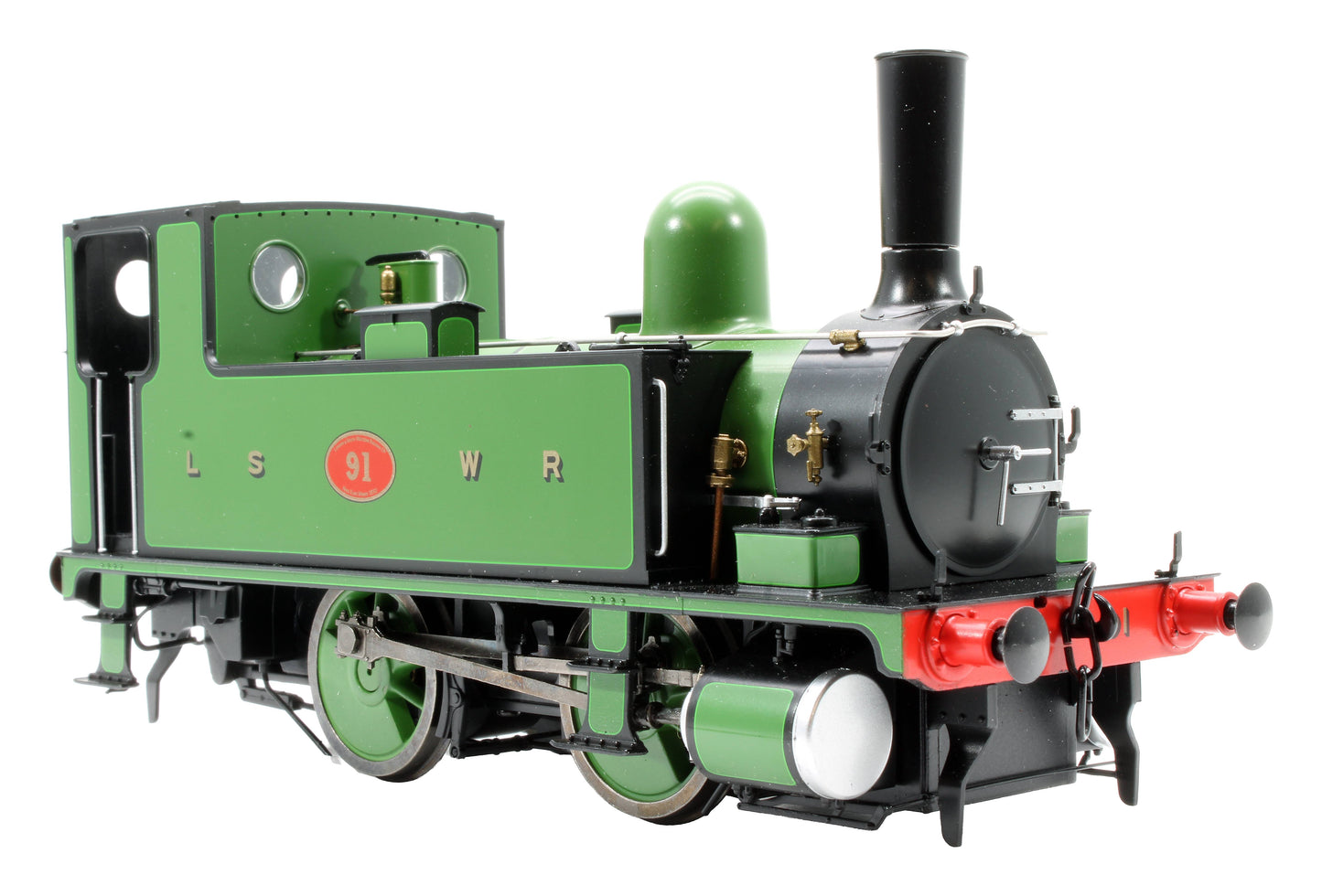 Pre-Owned 7S-018-006S L&SWR B4 0-4-0T Lined Green 91 Steam Tank Locomotive - Sound Fitted