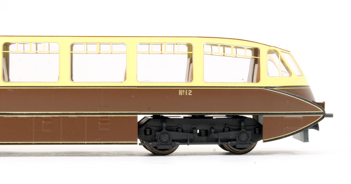 Pre-Owned Streamlined Railcar No12 Lined Chocolate and Cream GWR Monogram - DCC Sound