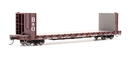Pre-Owned 910-5830 60' P-S Bulkhead Flatcar (48' IL) Baltimore & Ohio TTX - Road #90599