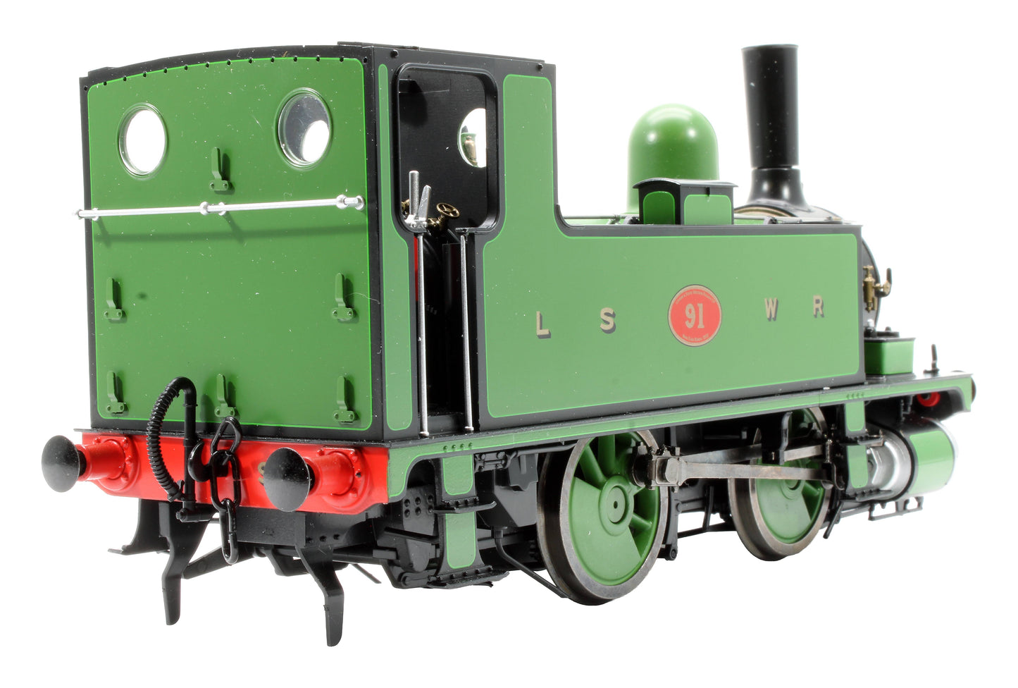 Pre-Owned 7S-018-006S L&SWR B4 0-4-0T Lined Green 91 Steam Tank Locomotive - Sound Fitted