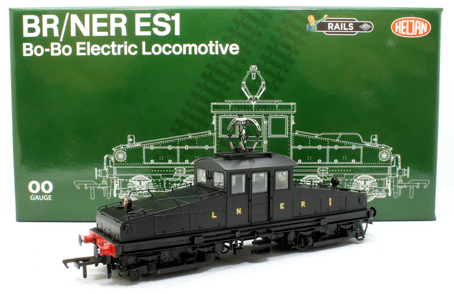 Pre-Owned North Eastern Railway ES1 LNER Unlined Black Bo-Bo Electric Locomotive No.1