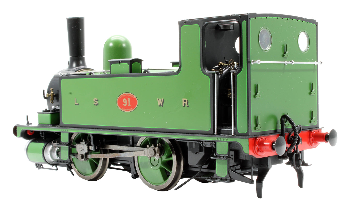 Pre-Owned 7S-018-006S L&SWR B4 0-4-0T Lined Green 91 Steam Tank Locomotive - Sound Fitted